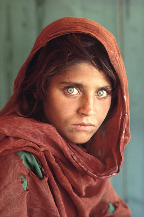 PAKISTAN. Baluchistan. 1985. Haunted eyes tell of a young Afgan refugee's fears. 