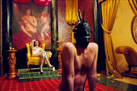 USA. New York City. 1995. Pandora's Box, Mistress Catherine after the Whipping I, The Versailles Room.
